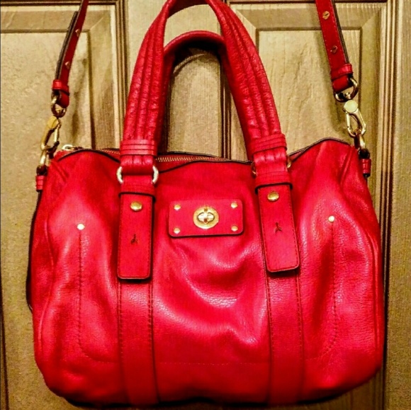 *NWT* MARC JACOBS GORGEOUS RED LEATHER SATCHEL - Picture 6 of 8